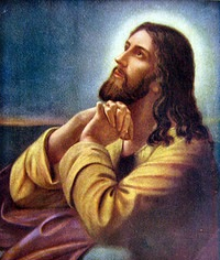 Photo of Jesus looking up